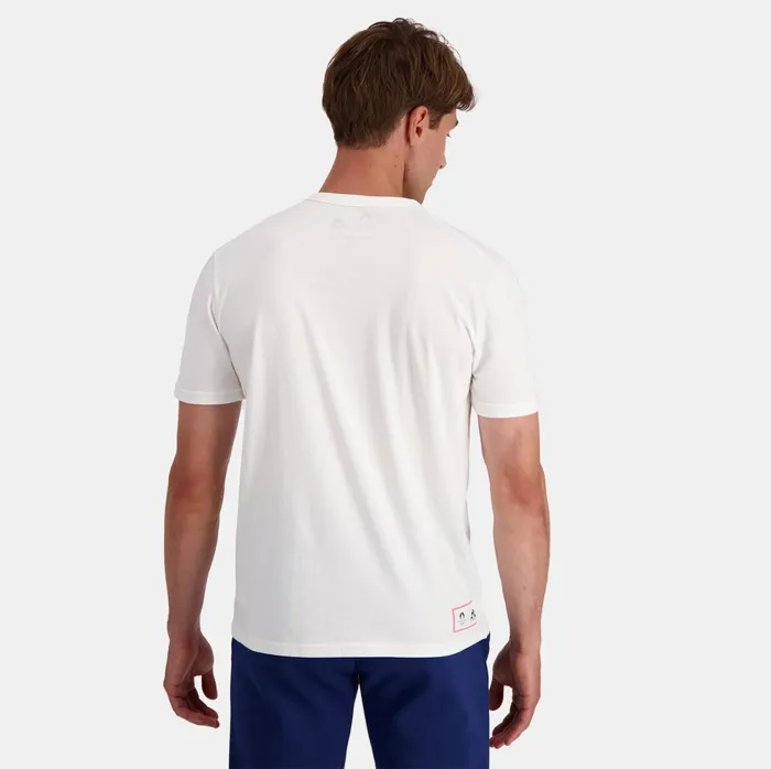 Tshirts And Tops Men Le Coq Sportif Paris 2024 TShirt Marshmallow