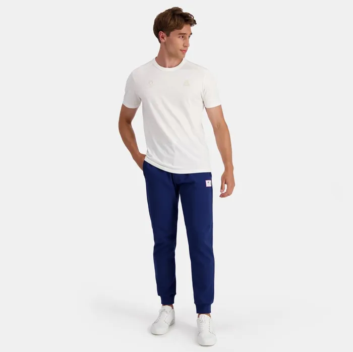 Tshirts And Tops Men Le Coq Sportif Paris 2024 TShirt Marshmallow
