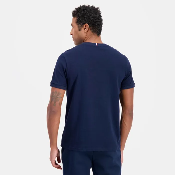 Tshirts And Tops Men Le Coq Sportif Ton Sur Ton TShirt Dark Velvet Tshirts And Tops Men Le Coq Sportif Ton Sur Ton TShirt Dark Velvet
