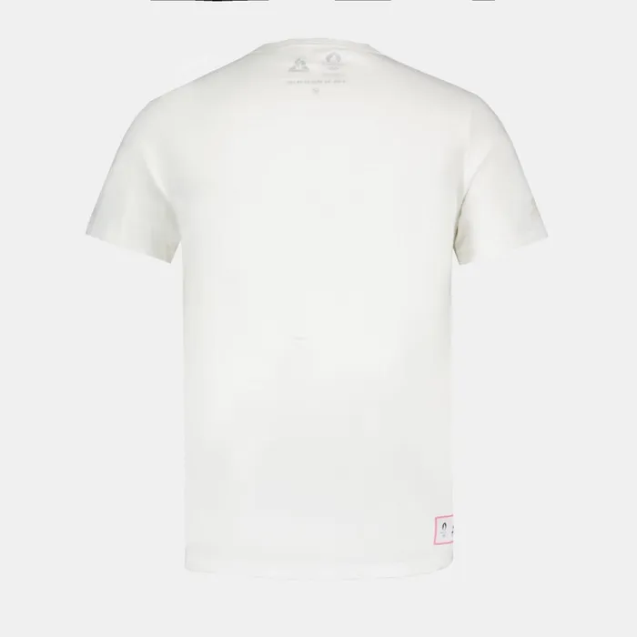 Tshirts And Tops MenWomen Le Coq Sportif Paris 2024 TShirt Marshmallow