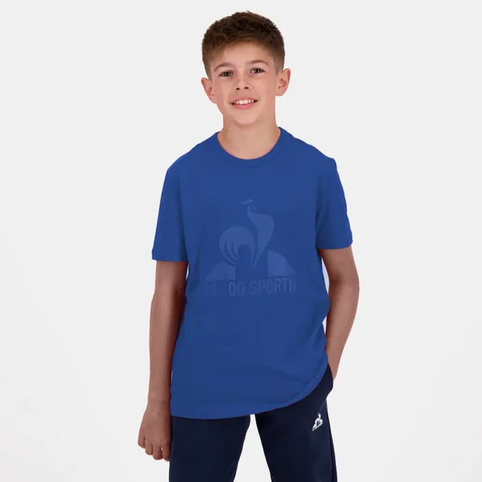 Tshirts Kids Le Coq Sportif Essentiels Tshirt Enfant Bleu Perf