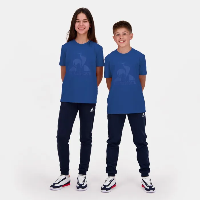 Tshirts Kids Le Coq Sportif Essentiels Tshirt Enfant Bleu Perf