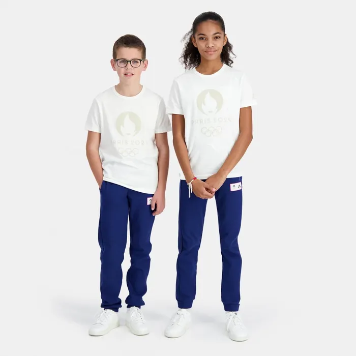 Tshirts Kids Le Coq Sportif Paris 2024 TShirt Kids Marshmallow