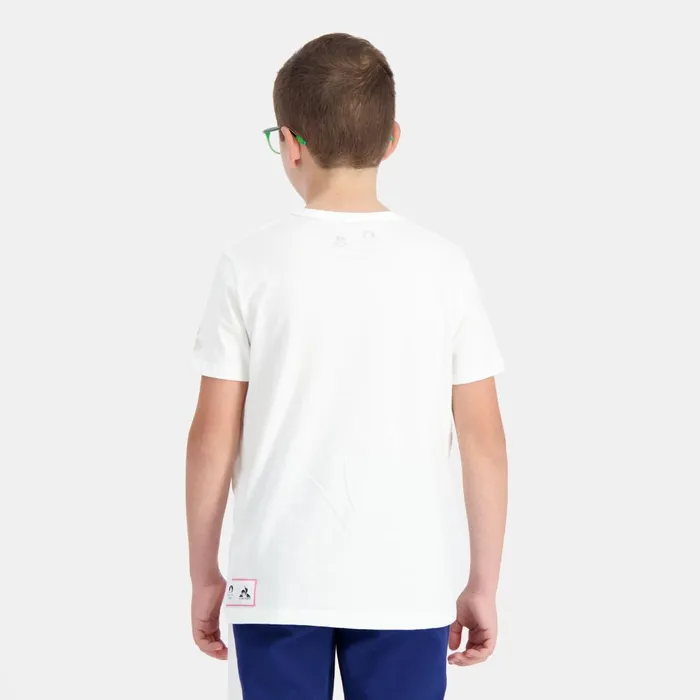 Tshirts Kids Le Coq Sportif Paris 2024 TShirt Kids Marshmallow