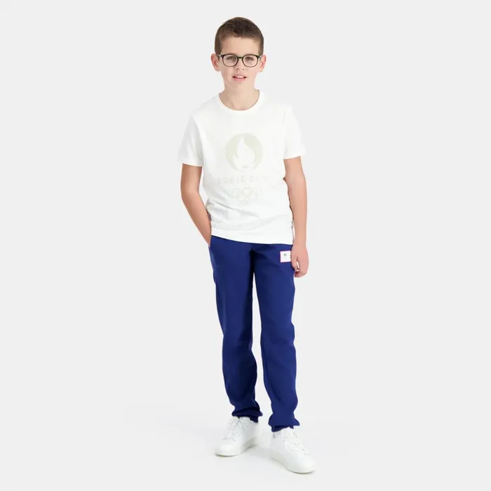 Tshirts Kids Le Coq Sportif Paris 2024 TShirt Kids Marshmallow