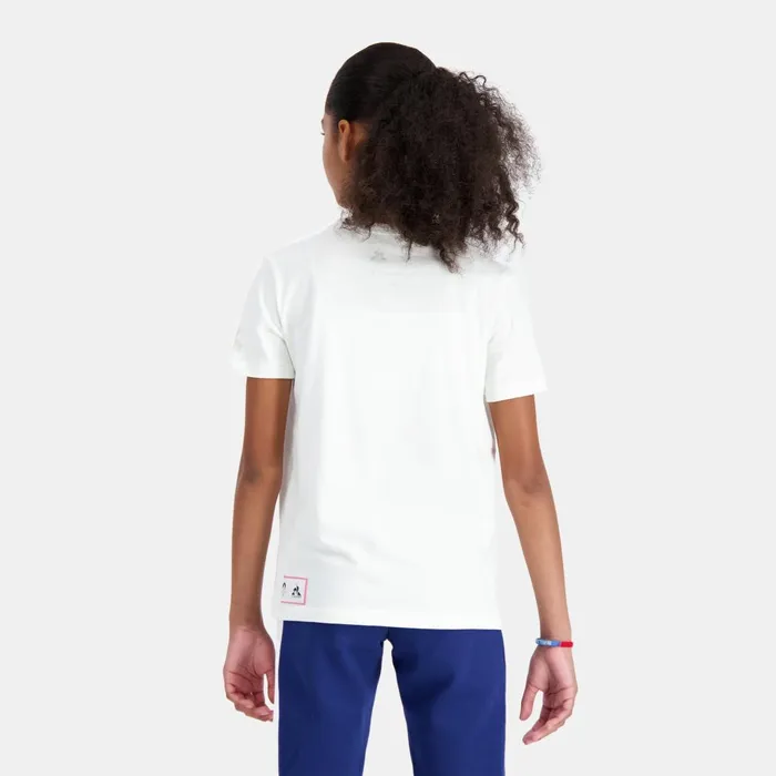 Tshirts Kids Le Coq Sportif Paris 2024 TShirt Kids Marshmallow