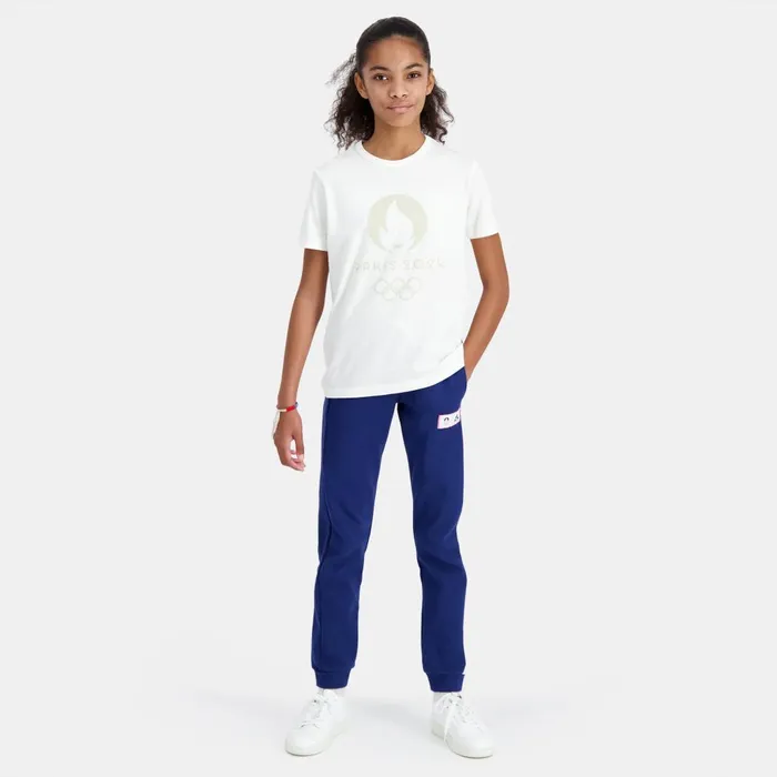 Tshirts Kids Le Coq Sportif Paris 2024 TShirt Kids Marshmallow