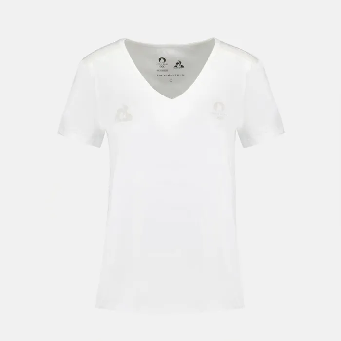 Tshirts Polos Shirts And Tops Women Le Coq Sportif Paris 2024 TShirt Marshmallow Tshirts Polos Shirts And Tops Women Le Coq Sportif Paris 2024 TShirt Marshmallow