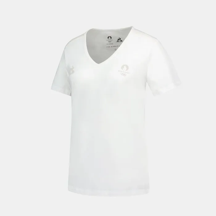 Tshirts Polos Shirts And Tops Women Le Coq Sportif Paris 2024 TShirt Marshmallow Tshirts Polos Shirts And Tops Women Le Coq Sportif Paris 2024 TShirt Marshmallow