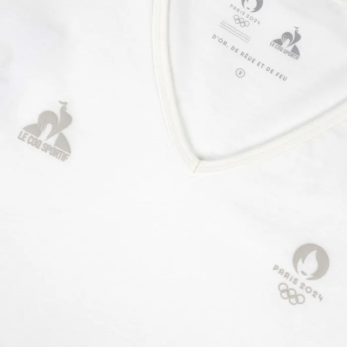 Tshirts Polos Shirts And Tops Women Le Coq Sportif Paris 2024 TShirt Marshmallow Tshirts Polos Shirts And Tops Women Le Coq Sportif Paris 2024 TShirt Marshmallow