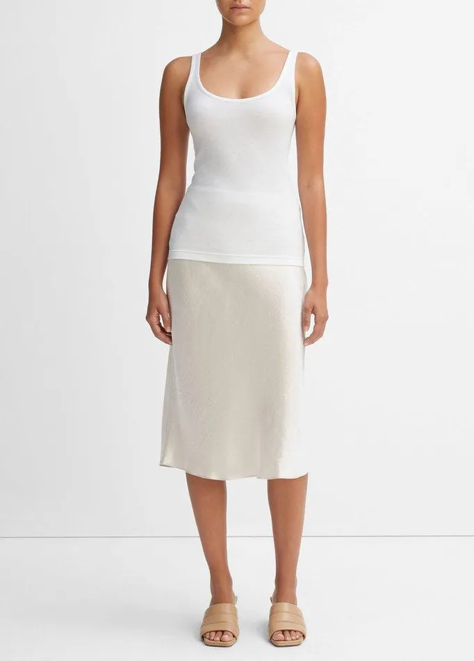 TShirts Women Vince Scoop Neck Tank White