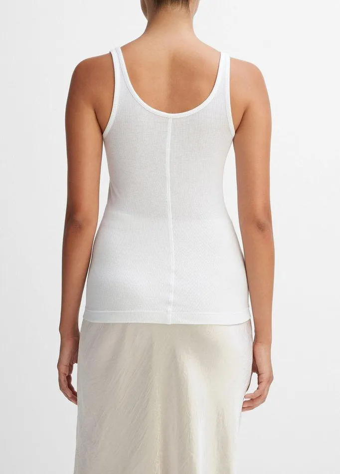 TShirts Women Vince Scoop Neck Tank White TShirts Women Vince Scoop Neck Tank White
