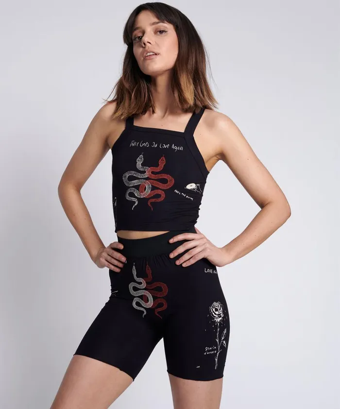 TATTOO BIKE SHORTS Women One Teaspoon Bottoms