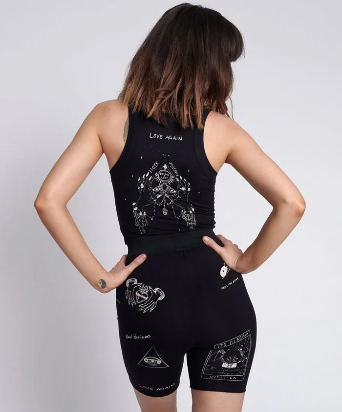 TATTOO BIKE SHORTS Women One Teaspoon Bottoms TATTOO BIKE SHORTS Women One Teaspoon Bottoms