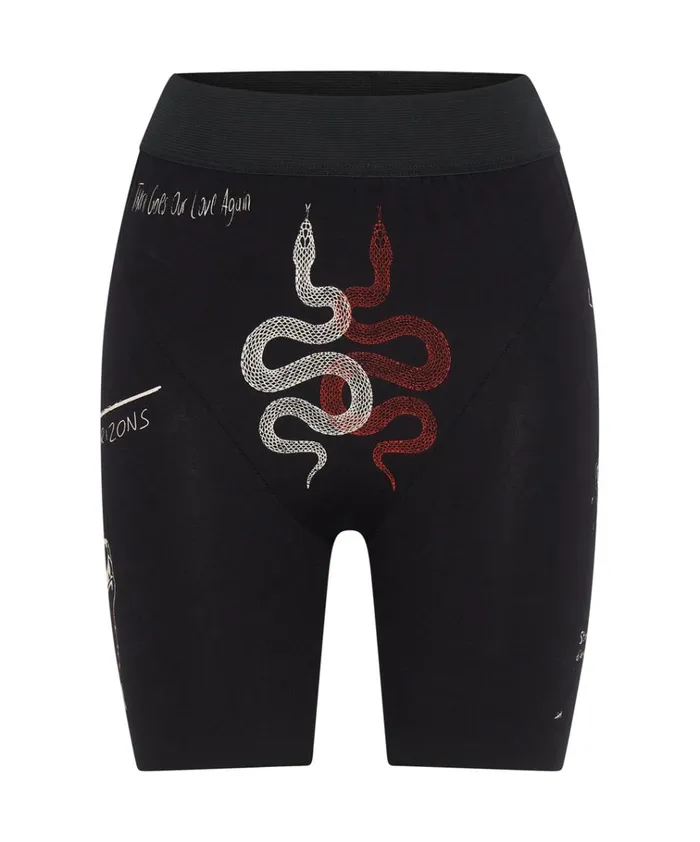 TATTOO BIKE SHORTS Women One Teaspoon Bottoms TATTOO BIKE SHORTS Women One Teaspoon Bottoms