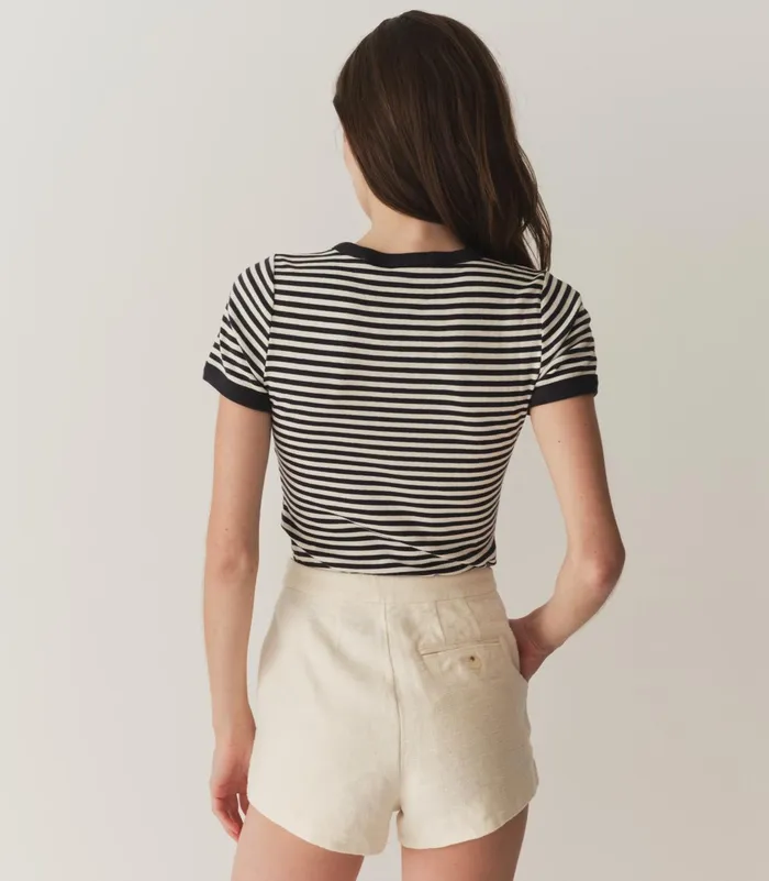 Tees Women DEN Vivi Tee Nantucket Stripe Tees Women DEN Vivi Tee Nantucket Stripe
