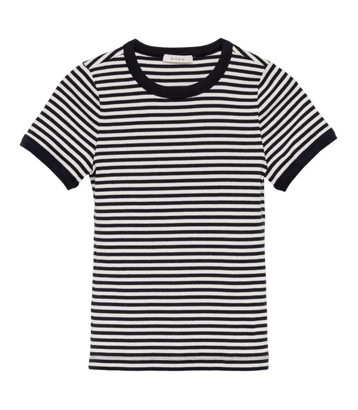 Tees Women DEN Vivi Tee Nantucket Stripe Tees Women DEN Vivi Tee Nantucket Stripe