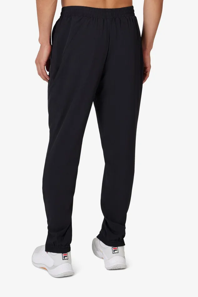 Tennis Men Fila Woven Court Track Pant 001 Black Tennis Men Fila Woven Court Track Pant 001 Black
