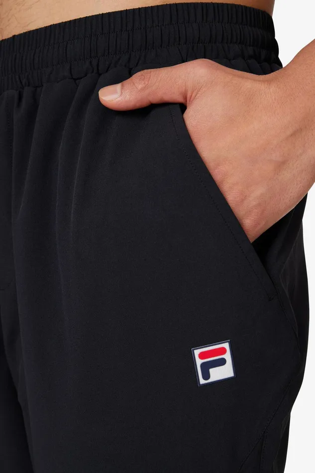 Tennis Men Fila Woven Court Track Pant 001 Black Tennis Men Fila Woven Court Track Pant 001 Black