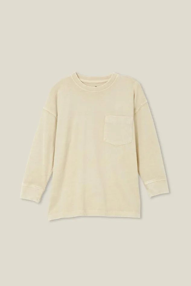 The Essential Long Sleeve Tee Rainy Day Wash Boys Cotton On Tops and TShirts The Essential Long Sleeve Tee Rainy Day Wash Boys Cotton On Tops and TShirts