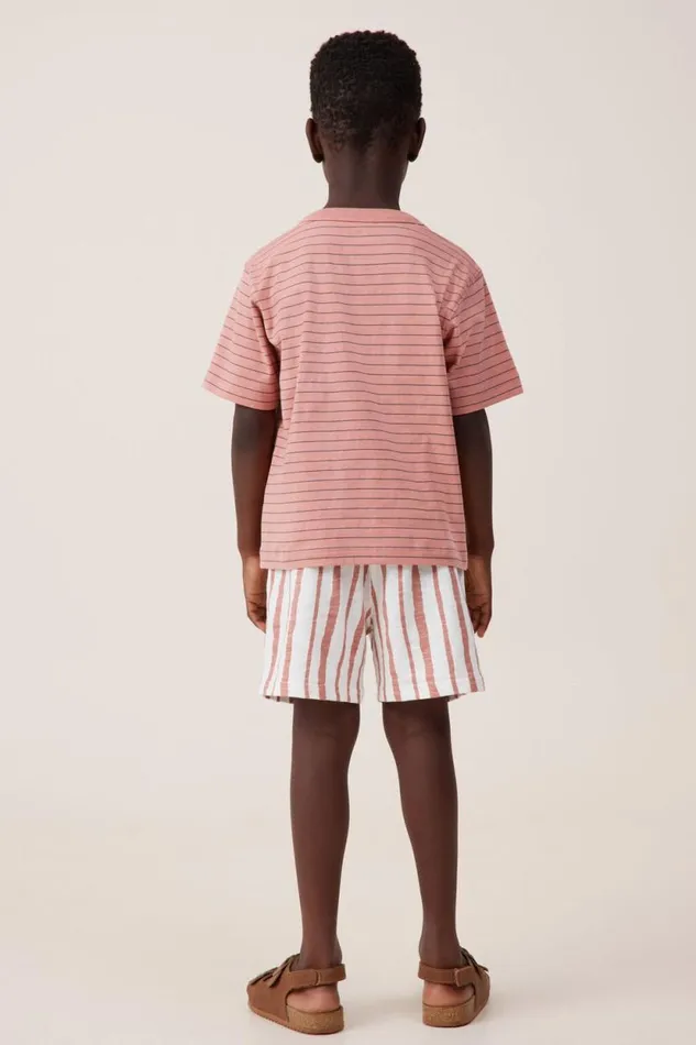 The Essential Short Sleeve Tee Clay Pigeonrabbit Grey Stripe Boys Cotton On Tops and TShirts The Essential Short Sleeve Tee Clay Pigeonrabbit Grey Stripe Boys Cotton On Tops and TShirts