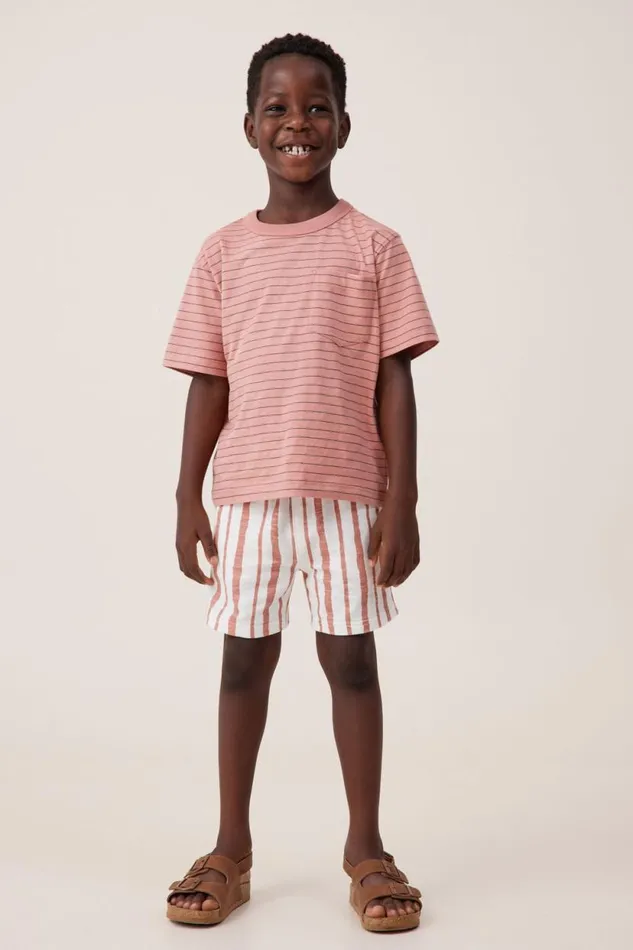 The Essential Short Sleeve Tee Clay Pigeonrabbit Grey Stripe Boys Cotton On Tops and TShirts The Essential Short Sleeve Tee Clay Pigeonrabbit Grey Stripe Boys Cotton On Tops and TShirts