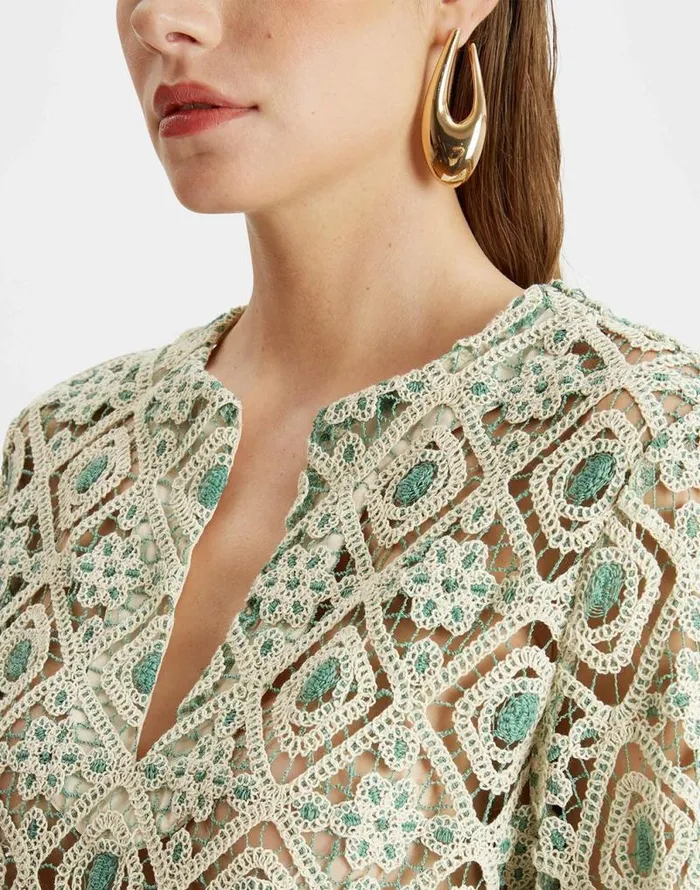 The Kaftan Mini Agua Cream Women La Double J Dresses The Kaftan Mini Agua Cream Women La Double J Dresses