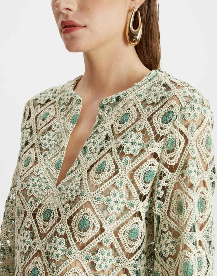 The Kaftan Mini Agua Cream Women La Double J Dresses The Kaftan Mini Agua Cream Women La Double J Dresses