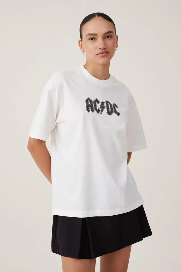 The Lcn Boxy Graphic Tee Lcn Per Acdc 1985 Tour Vintage White Women Cotton On Tops The Lcn Boxy Graphic Tee Lcn Per Acdc 1985 Tour Vintage White Women Cotton On Tops