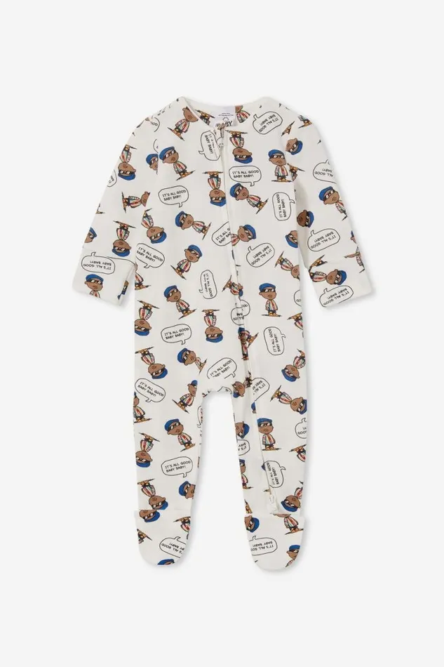 The Long Sleeve Zip Romper UsaLcn Lcn Mt Vanillababy Biggie All Good Baby Cotton On Rompers and Bubbysuits