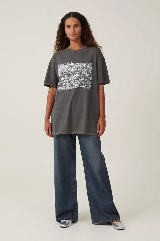 The Oversized Band Tee Lcn Bra Sex Pistolsgraphite Women Cotton On Tops The Oversized Band Tee Lcn Bra Sex Pistolsgraphite Women Cotton On Tops