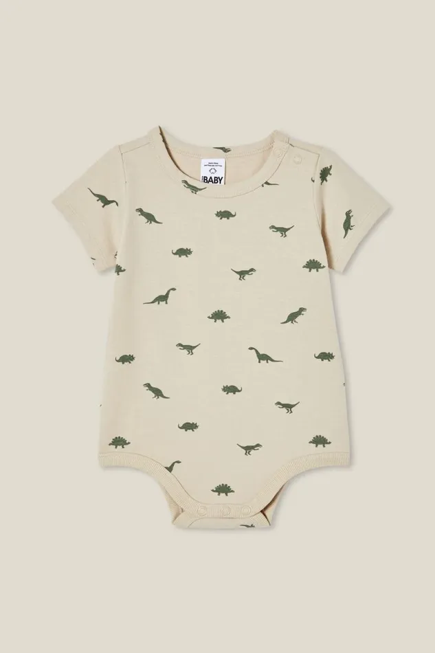 The Short Sleeve Bubbysuit Rainy Daydino Stamp Baby Cotton On Rompers and Bubbysuits The Short Sleeve Bubbysuit Rainy Daydino Stamp Baby Cotton On Rompers and Bubbysuits