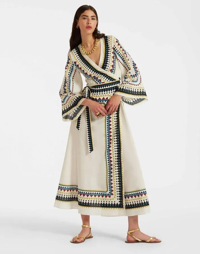 The Wrap Dress Doric Place Cream Women La Double J Dresses