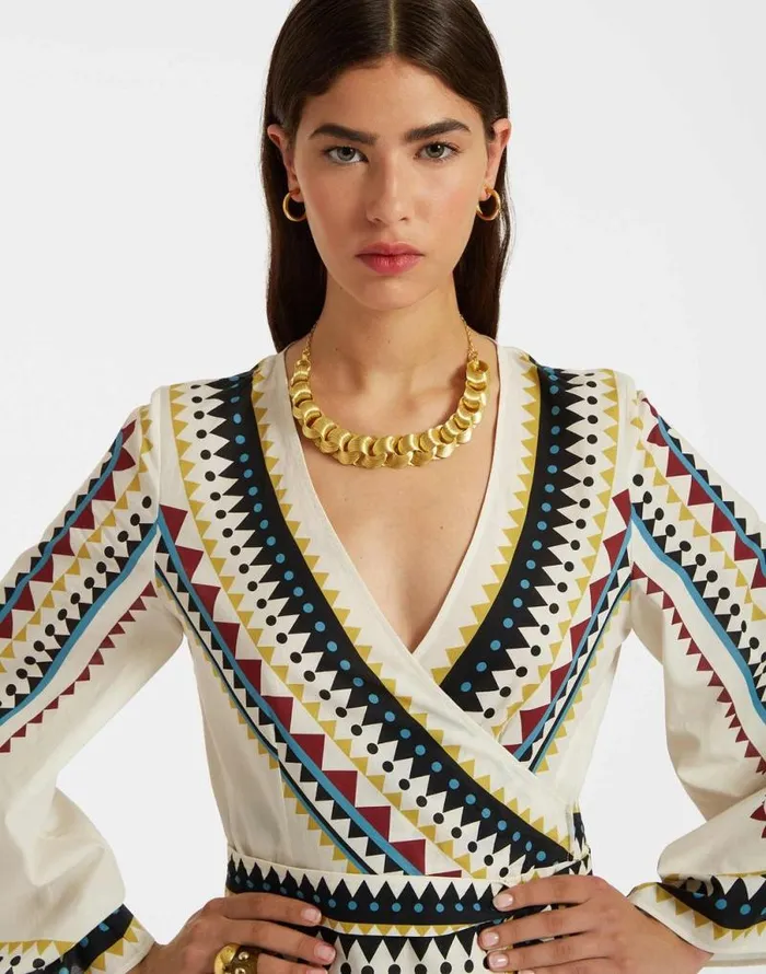 The Wrap Dress Doric Place Cream Women La Double J Dresses The Wrap Dress Doric Place Cream Women La Double J Dresses