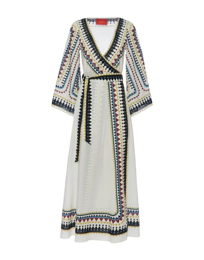 The Wrap Dress Doric Place Cream Women La Double J Dresses The Wrap Dress Doric Place Cream Women La Double J Dresses