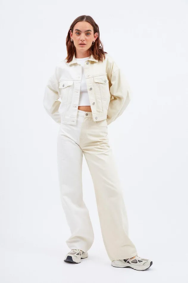Tilly Denim Jacket 8211 Two Tone White Two Tone White Women Dr Denim Outerwear