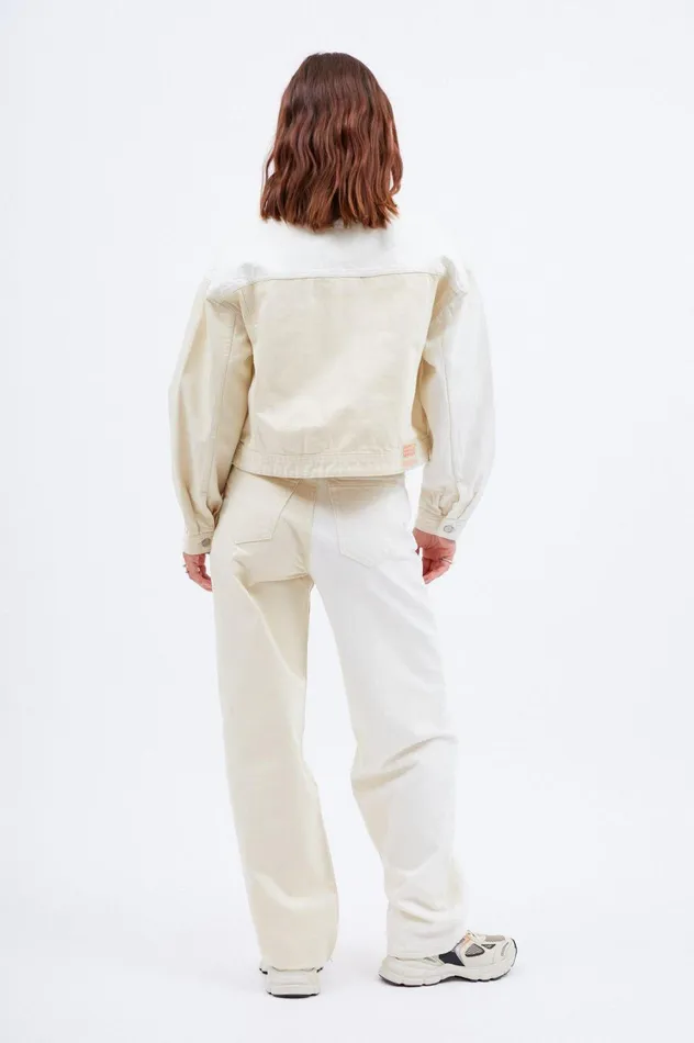 Tilly Denim Jacket 8211 Two Tone White Two Tone White Women Dr Denim Outerwear