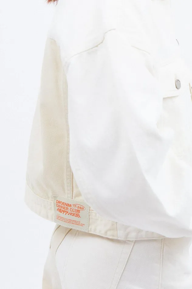 Tilly Denim Jacket 8211 Two Tone White Two Tone White Women Dr Denim Outerwear