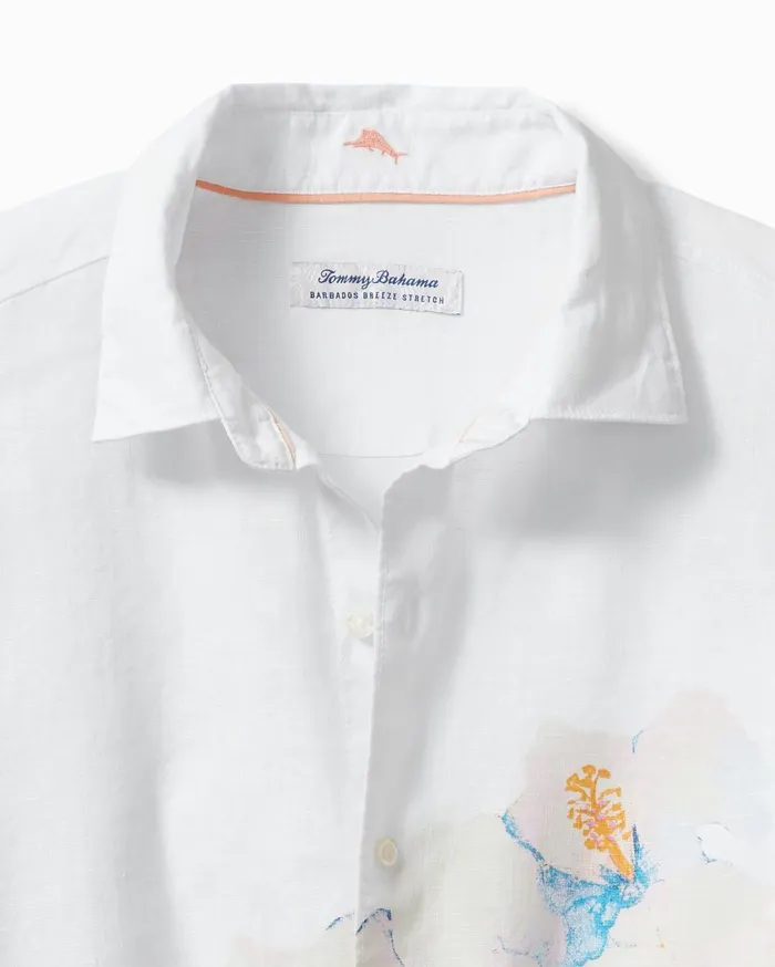 Tommy Bahama Barbados Breeze Monet Gardens StretchLinen Shirt Vintage White Men Shirts Tommy Bahama Barbados Breeze Monet Gardens StretchLinen Shirt Vintage White Men Shirts