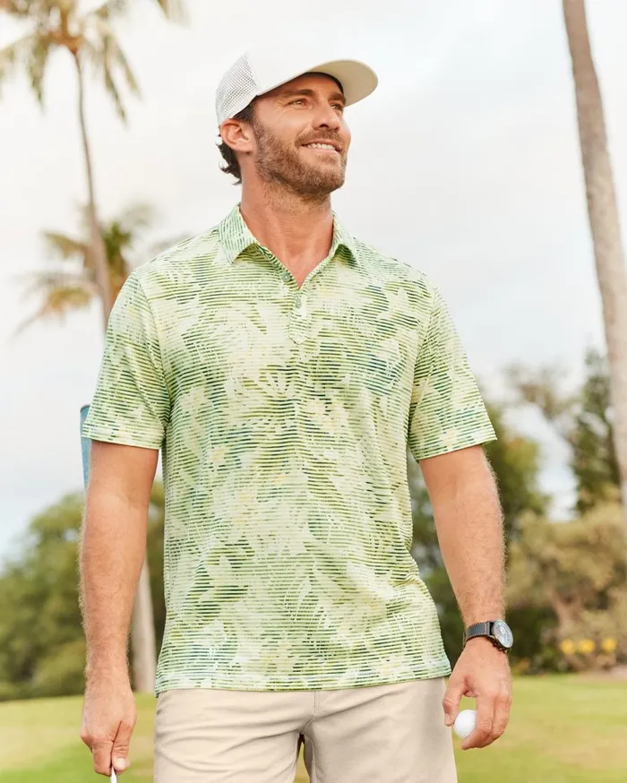Tommy Bahama Big and Tall Emfielder Clubhouse IslandZone Polo Castaway Green Big and Tall Polos Tommy Bahama Big and Tall Emfielder Clubhouse IslandZone Polo Castaway Green Big and Tall Polos