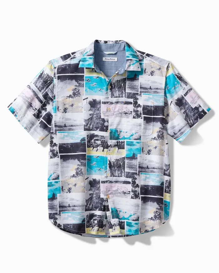 Tommy Bahama Big and Tall Tortola Snapshots ShortSleeve Shirt Tropical Teal Big and Tall Shirts Tommy Bahama Big and Tall Tortola Snapshots ShortSleeve Shirt Tropical Teal Big and Tall Shirts
