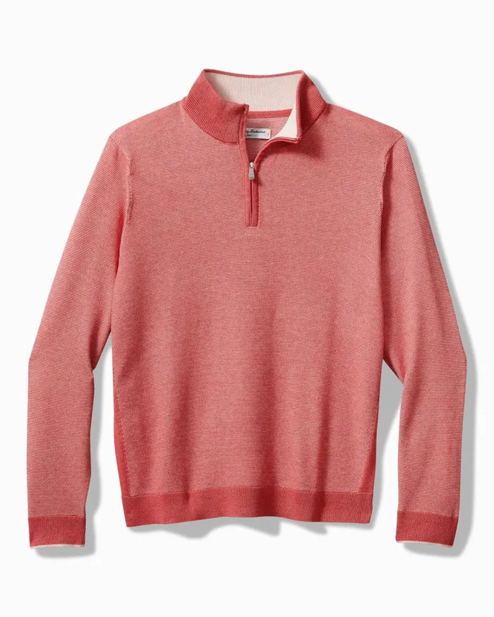 Tommy Bahama Coolside IslandZone LongSleeve HalfZip Tutti Frutti Men Sweaters Tommy Bahama Coolside IslandZone LongSleeve HalfZip Tutti Frutti Men Sweaters