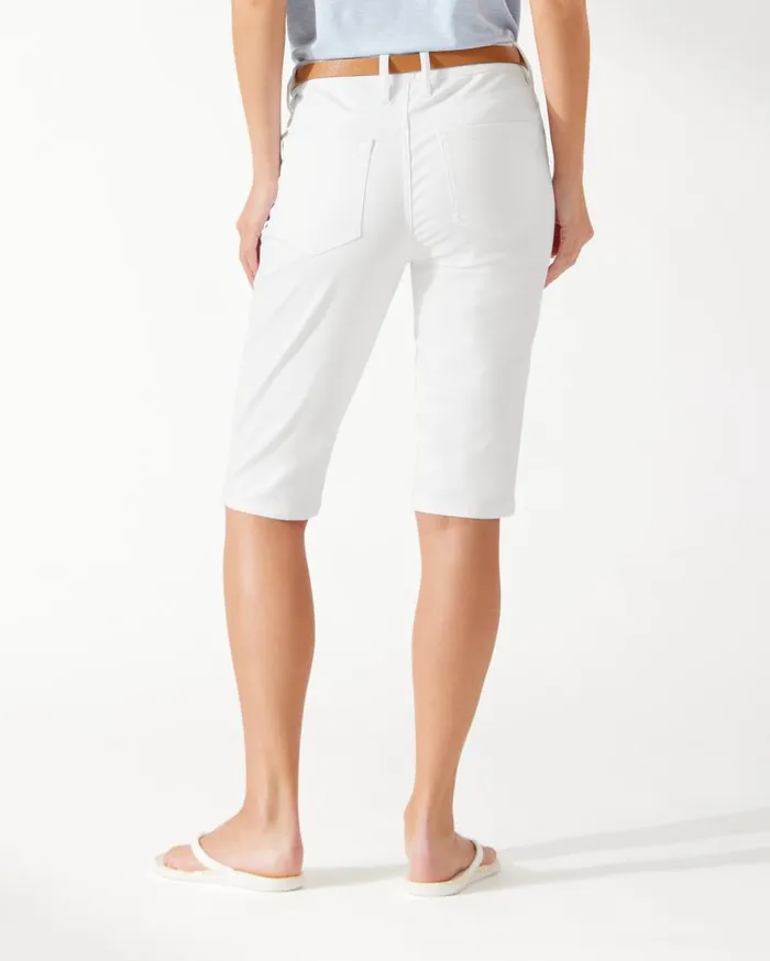 Tommy Bahama Ella Twill 4Inch HighRise Utility Shorts White Women Jeans Tommy Bahama Ella Twill 4Inch HighRise Utility Shorts White Women Jeans