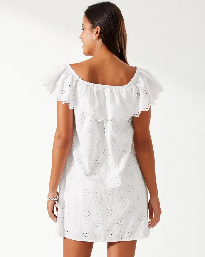 Tommy Bahama Harbour Eyelet Coverup Dress White Women Dresses Tommy Bahama Harbour Eyelet Coverup Dress White Women Dresses