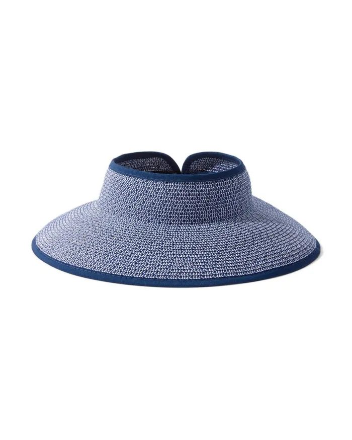 Tommy Bahama Packable UltraBraid Visor Navywhite Mix Women Luggage and Travel Tommy Bahama Packable UltraBraid Visor Navywhite Mix Women Luggage and Travel