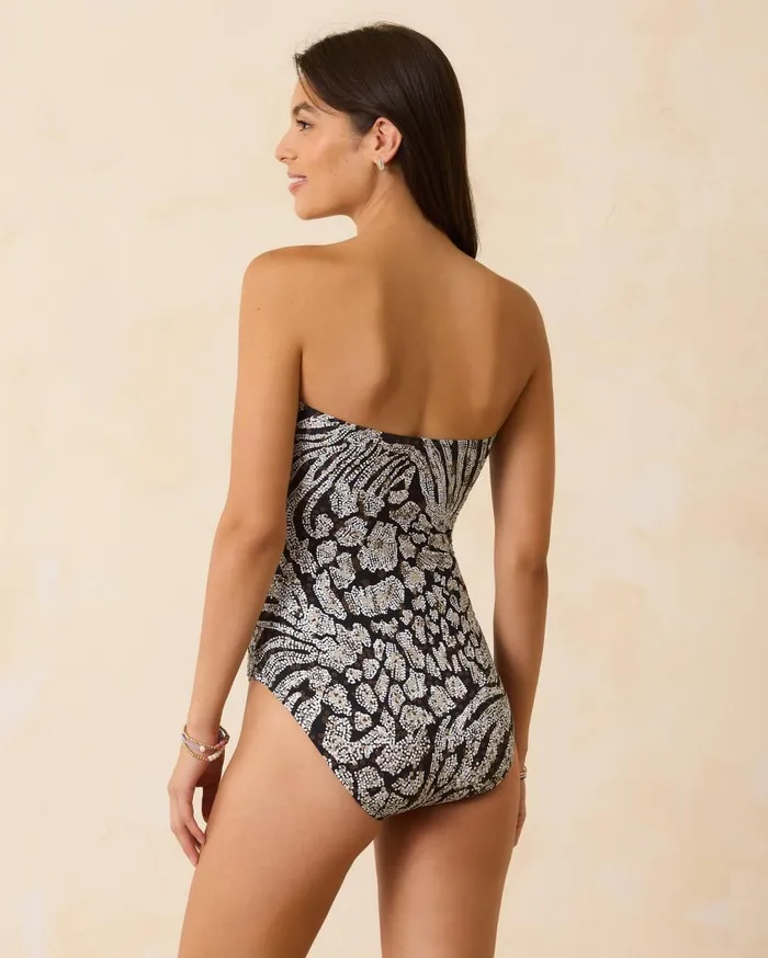 Tommy Bahama Palm Modern OvertheShoulder Square Neck OnePiece Swimsuit Midnight Sea Women OnePiece Suits Tommy Bahama Palm Modern OvertheShoulder Square Neck OnePiece Swimsuit Midnight Sea Women OnePiece Suits