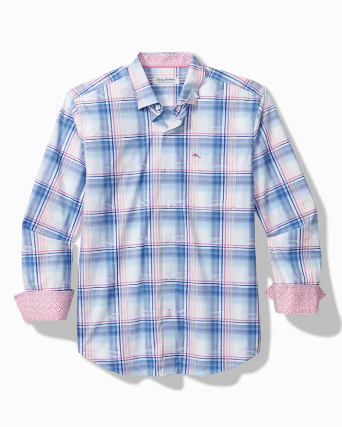 Tommy Bahama Sarasota Stretch Ombr Check IslandZone Shirt Cobalt Sea Men Shirts Tommy Bahama Sarasota Stretch Ombr Check IslandZone Shirt Cobalt Sea Men Shirts