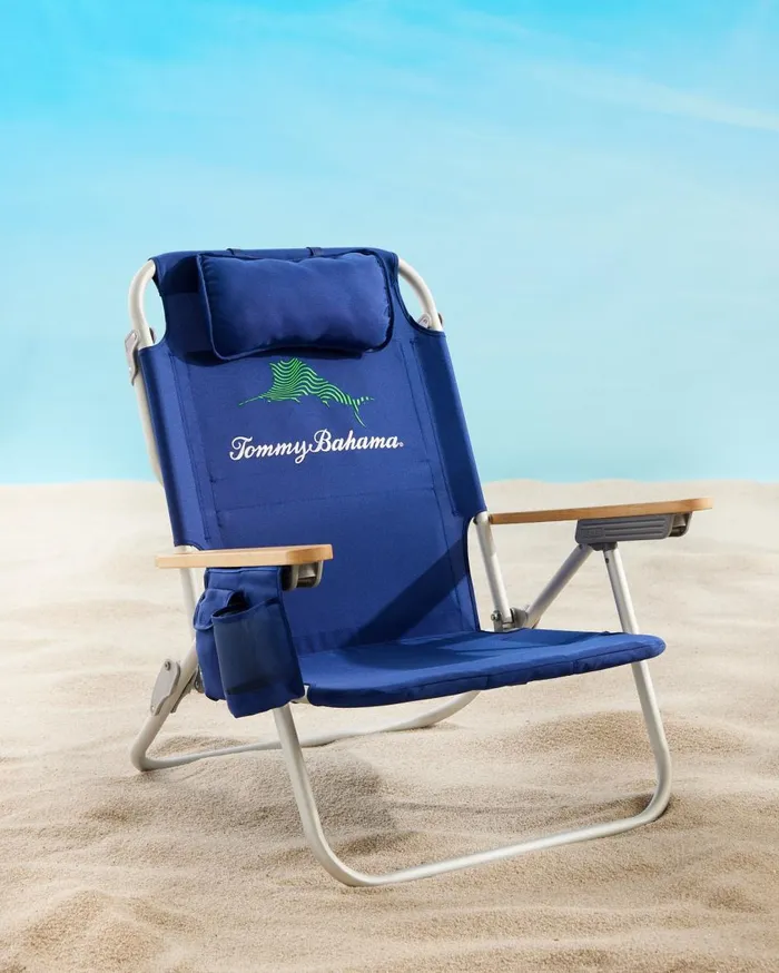 Tommy Bahama Tommy Bahama Swimming Marlins Deluxe Backpack Beach Chair Blue Beach and Home Beach Chairs Tommy Bahama Tommy Bahama Swimming Marlins Deluxe Backpack Beach Chair Blue Beach and Home Beach Chairs
