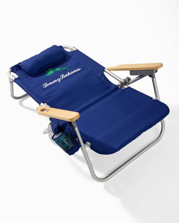 Tommy Bahama Tommy Bahama Swimming Marlins Deluxe Backpack Beach Chair Blue Beach and Home Beach Chairs