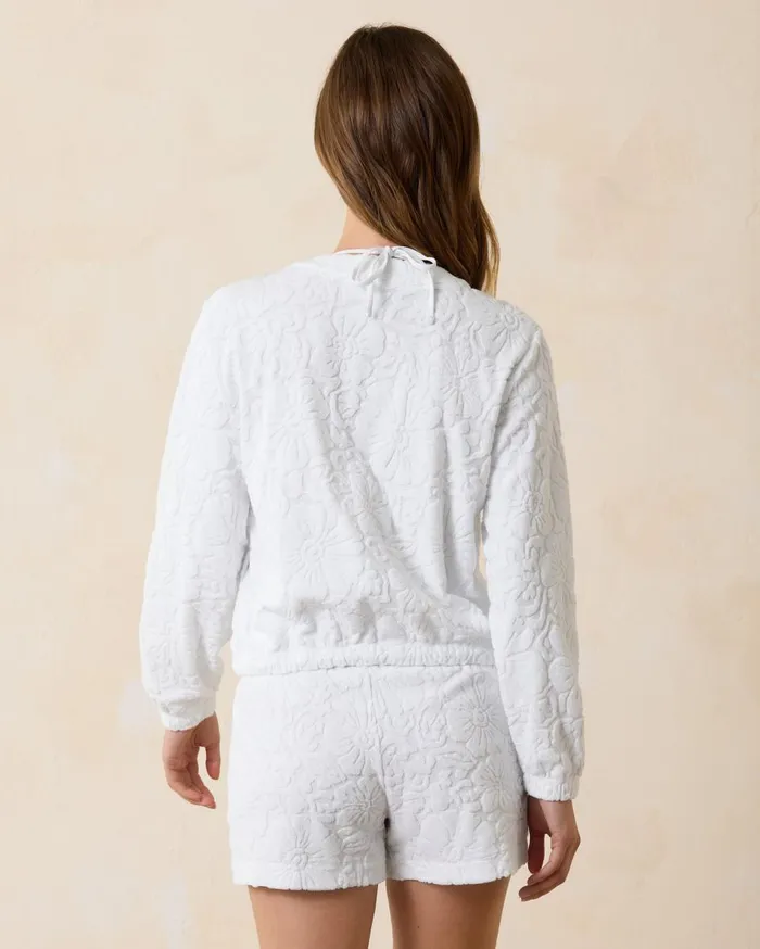 Tommy Bahama Two Palms Monstera Mirage Linen RawEdge Jacket Tea Leaf Women Jackets Tommy Bahama Two Palms Monstera Mirage Linen RawEdge Jacket Tea Leaf Women Jackets
